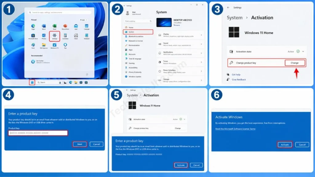 Activate Windows 11 Using a Product Key