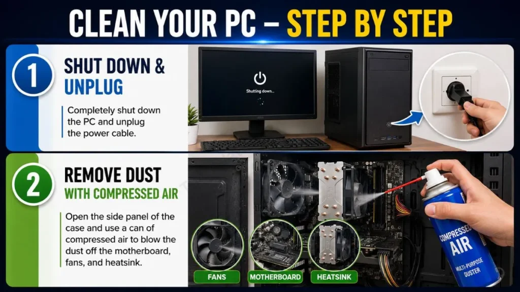Clean your PC Step by step