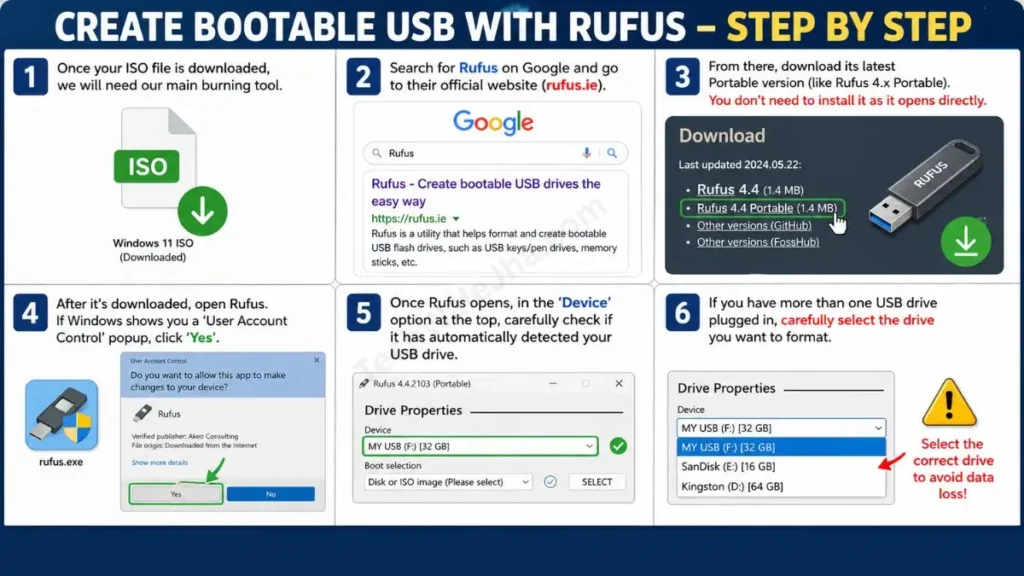 Create Bootable USB with RUFUS