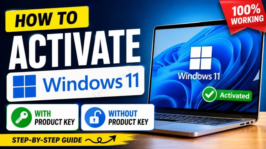 How to Activate Windows 11 (With & Without Product Key)