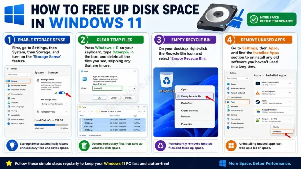 How to Free Up Disk Space in Windows 11 A Quick Guide