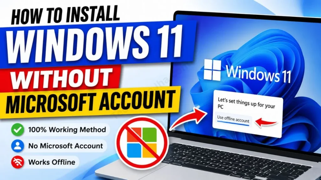 How to Install Windows 11 Without Microsoft Account