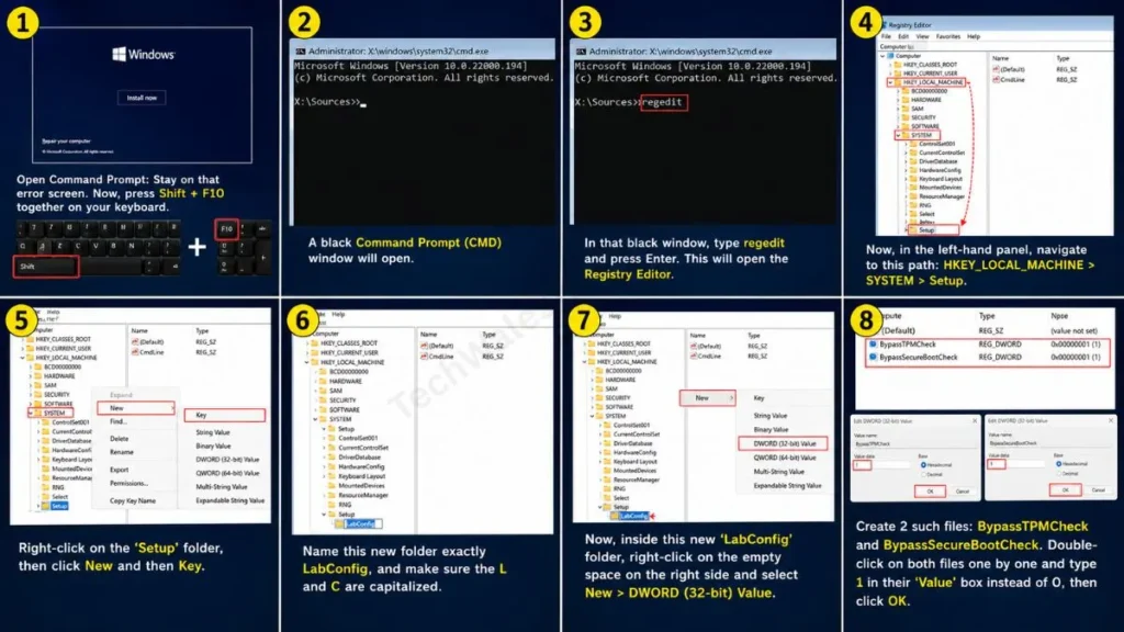 Registry Editor (Regedit) Trick (Without Software)