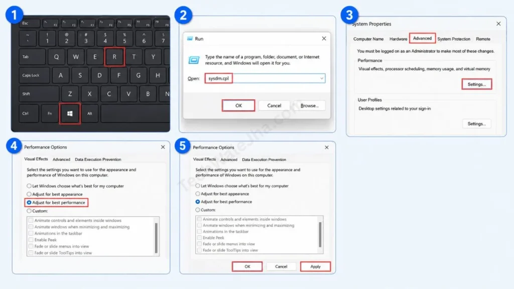 Turn Off Visual Effects and Animations
