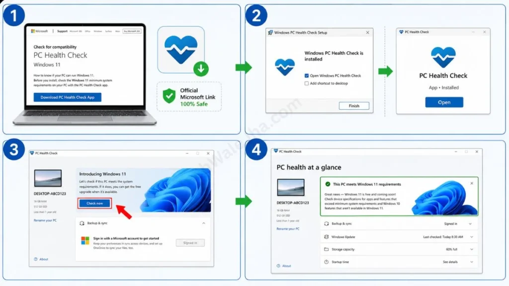 Use the PC Health Check App