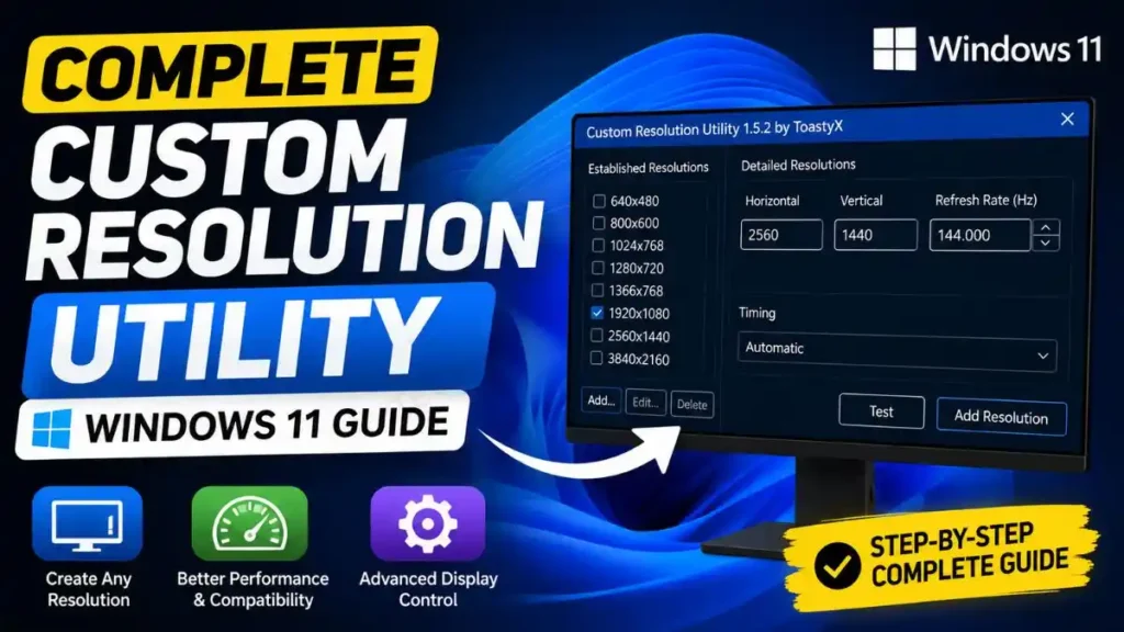 Complete Custom Resolution Utility Windows 11 Guide