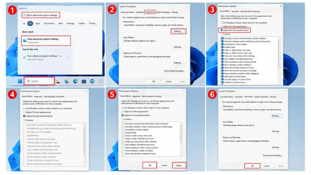 How to Adjust Windows Visual Effects for Best Performance