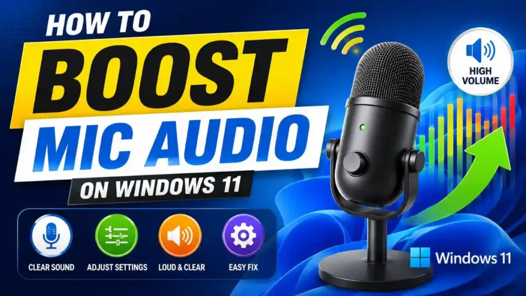 How to Boost Mic Audio on Windows 11 in 3 Easy Ways