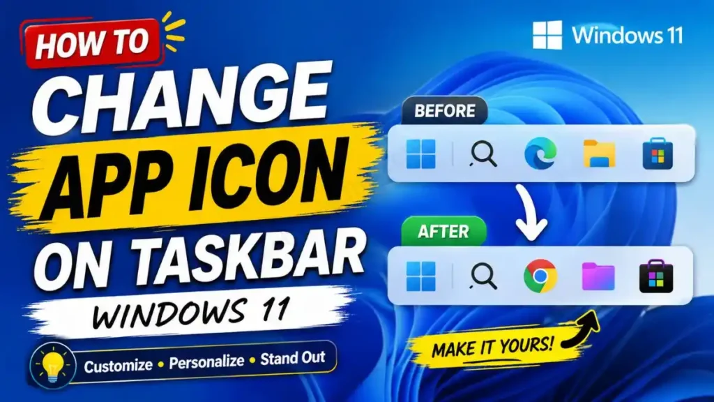 How to Change App Icon on Taskbar Windows 11