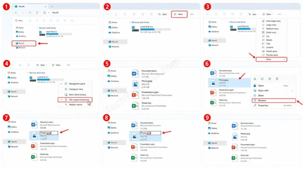 How to Change File Type by Renaming
