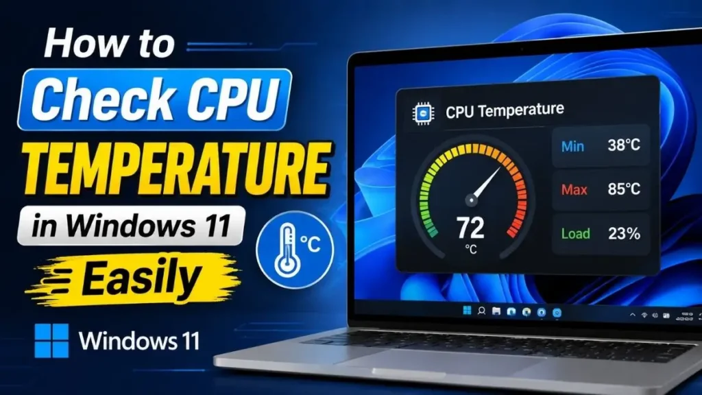 How to Check CPU Temperature in Windows 11 Easily