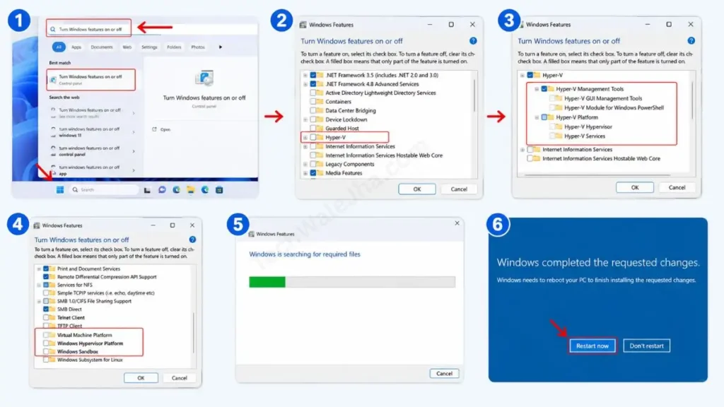 How to Check Hyper-V & Windows Features