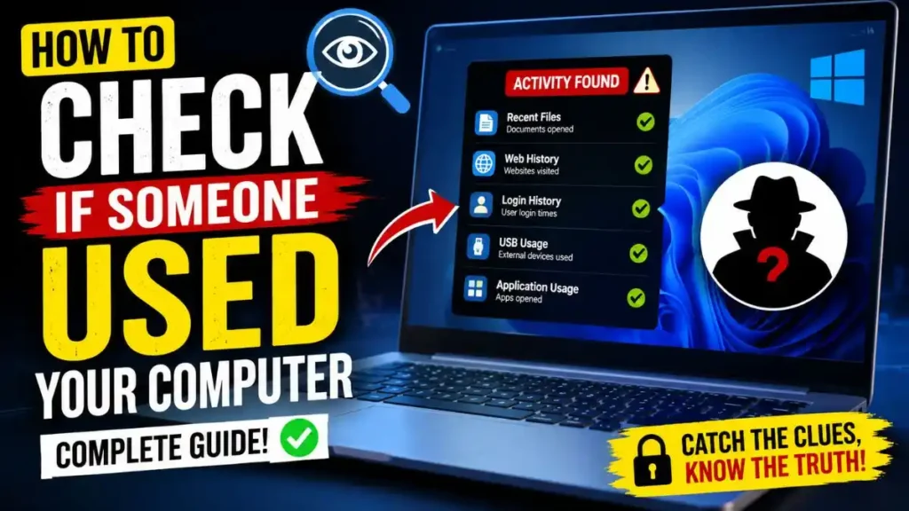 How to Check If Someone Used Your Computer