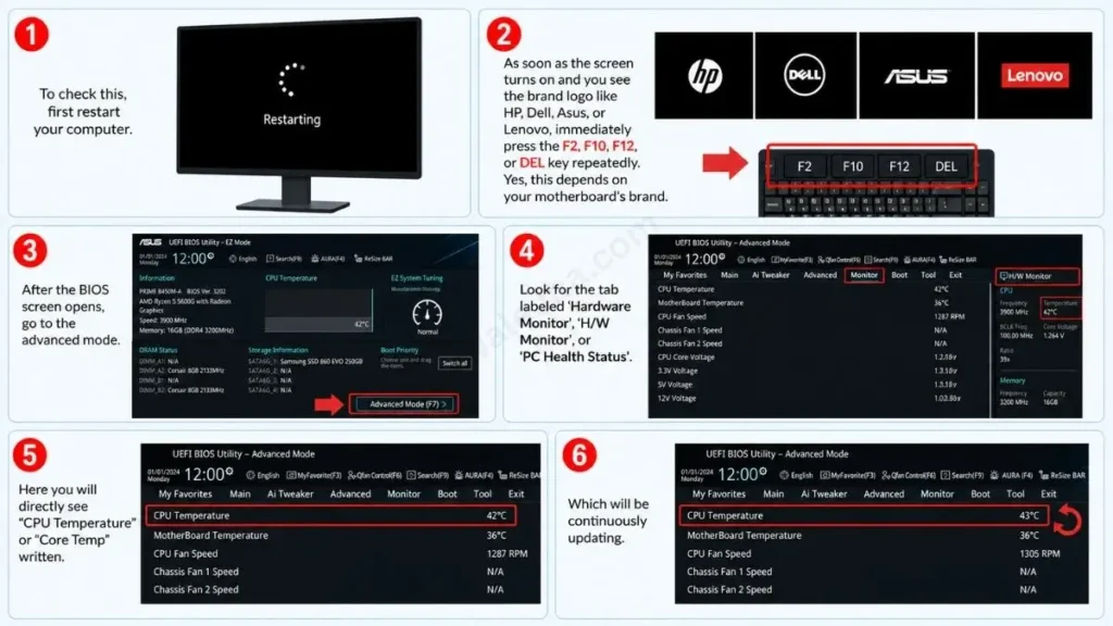 How to Check from BIOS or UEFI Without Software