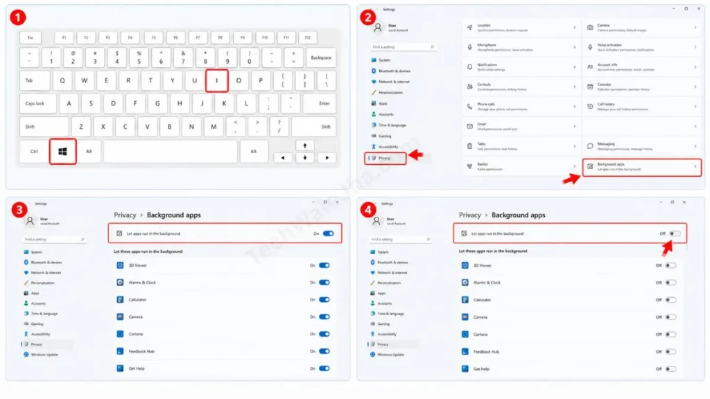 How to Disable Background Apps