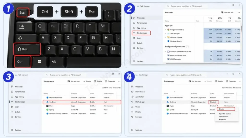 How to Disable Unnecessary Startup Apps via Task Manager