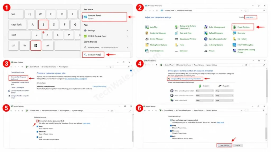 How to Disable Windows Fast Startup