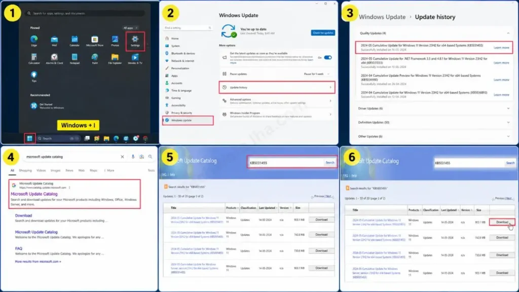 How to Download the Offline Installer from the Microsoft Update Catalog