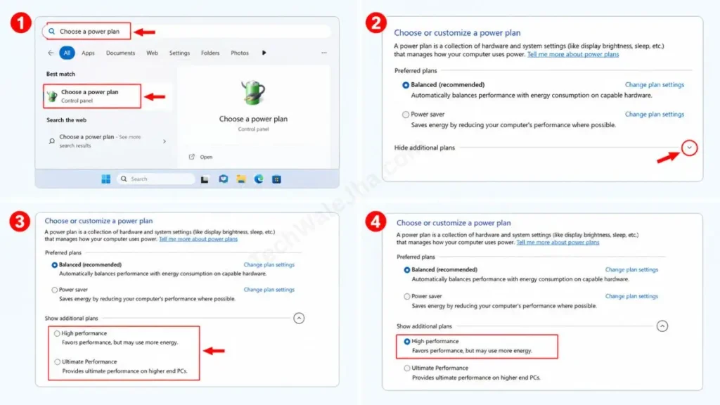 How to Enable High Performance Power Plan