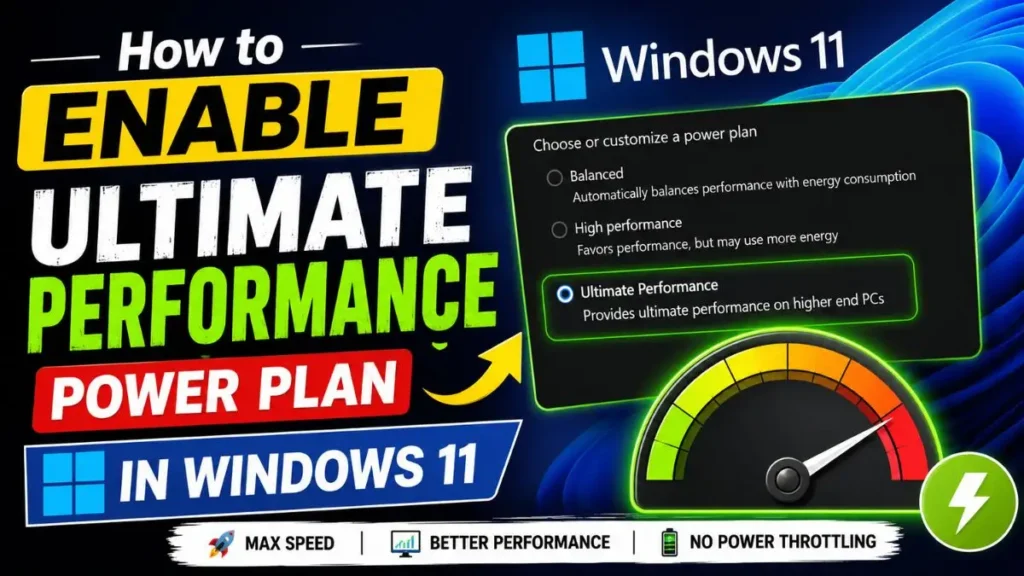 How to Enable Ultimate Performance Power Plan in Windows 11