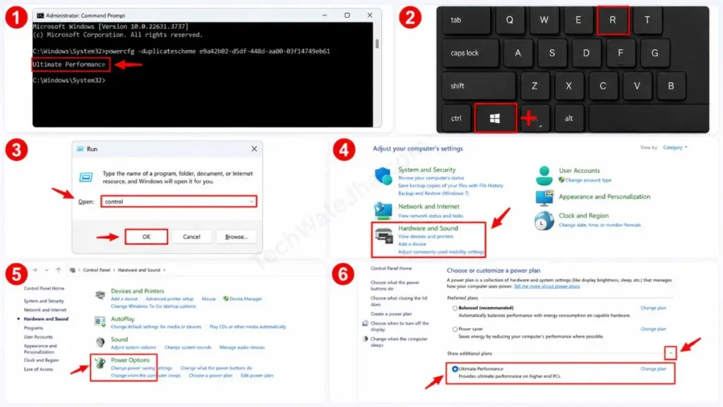 How to Enable Ultimate Performance Power Plan in Windows 11 using CMD