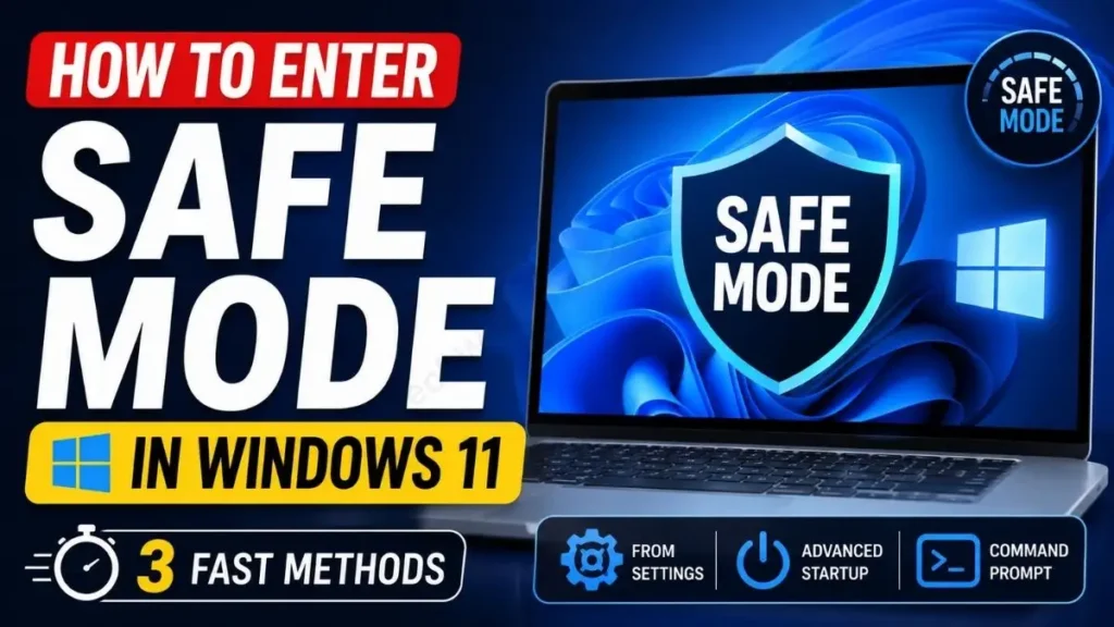 How to Enter Safe Mode in Windows 11 (3 Fast Methods)