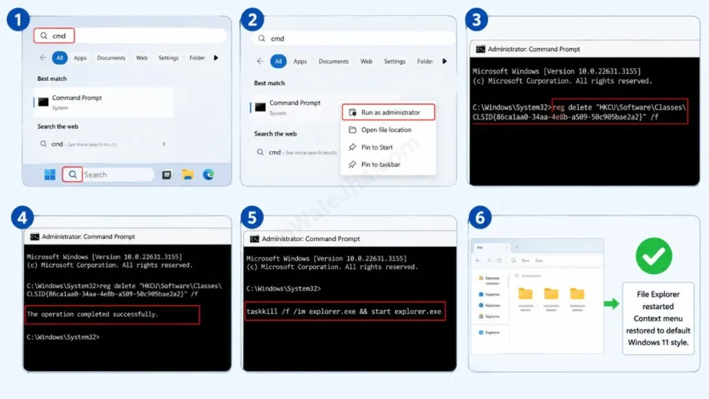 How to Get the Default Windows 11 Menu Back