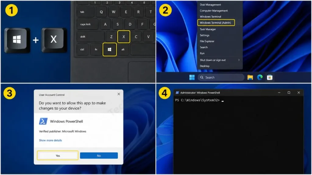 How to Open PowerShell in Administrator Mode