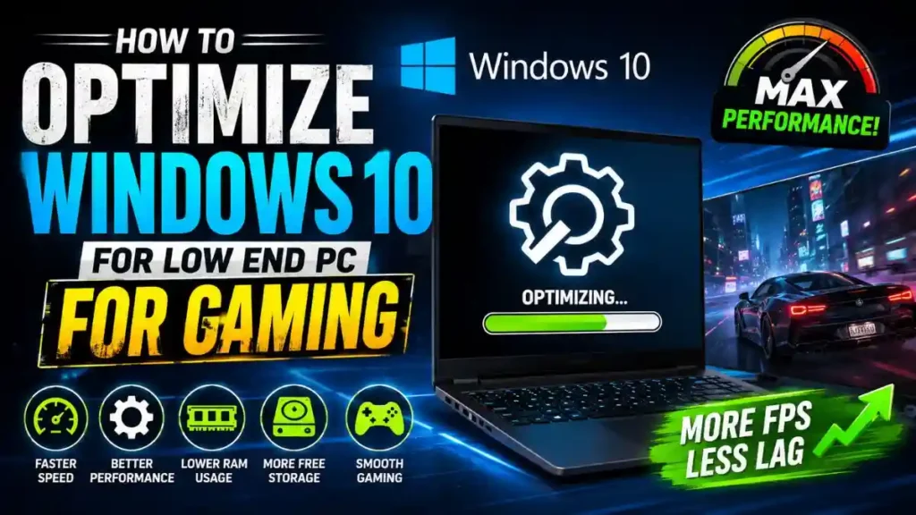 How to Optimize Windows 10 for Low End PC for Gaming