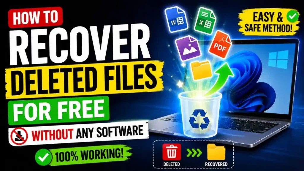 How to Recover Deleted Files for Free without any software