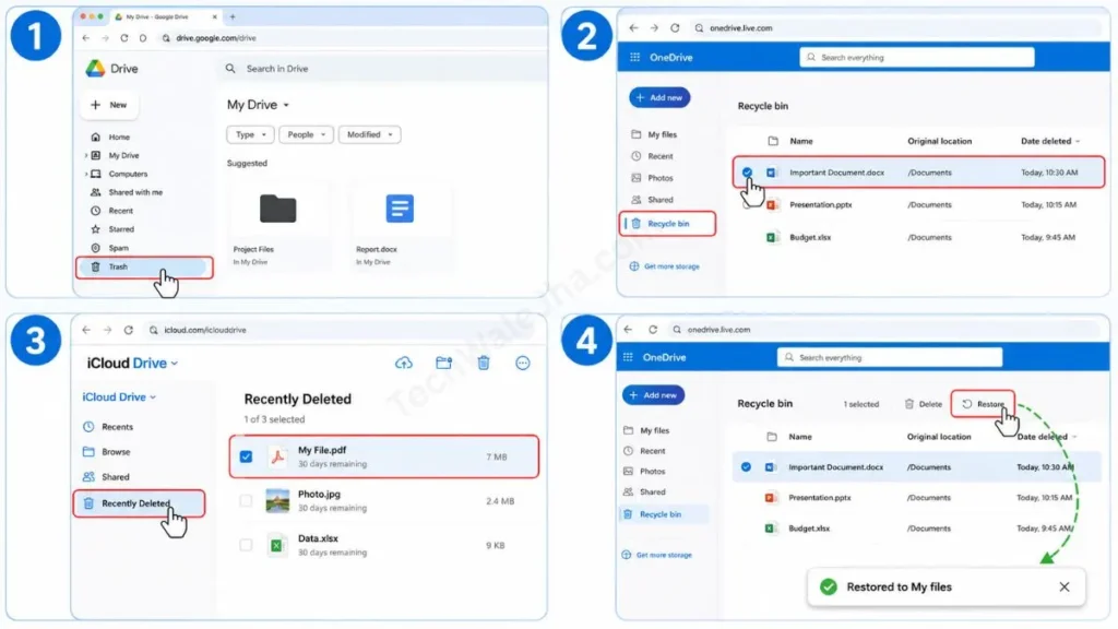 How to Recover from Cloud Trash
