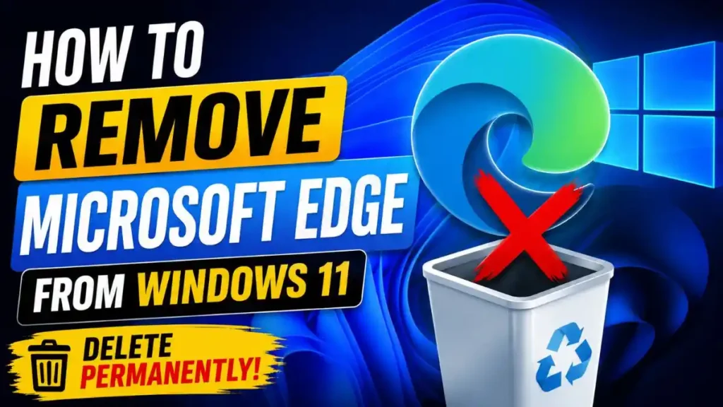 How to Remove Microsoft Edge from Windows 11
