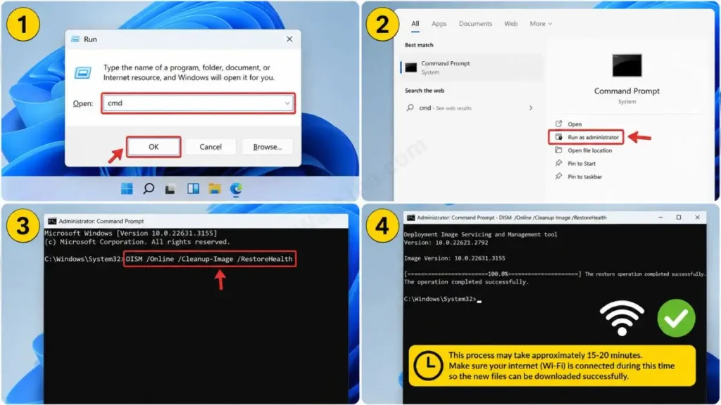 How to Repair Windows Image with DISM Tool