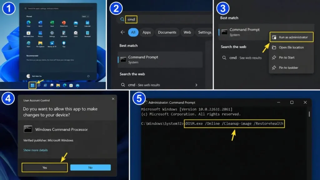 How to Run the DISM Tool to Fix the Image
