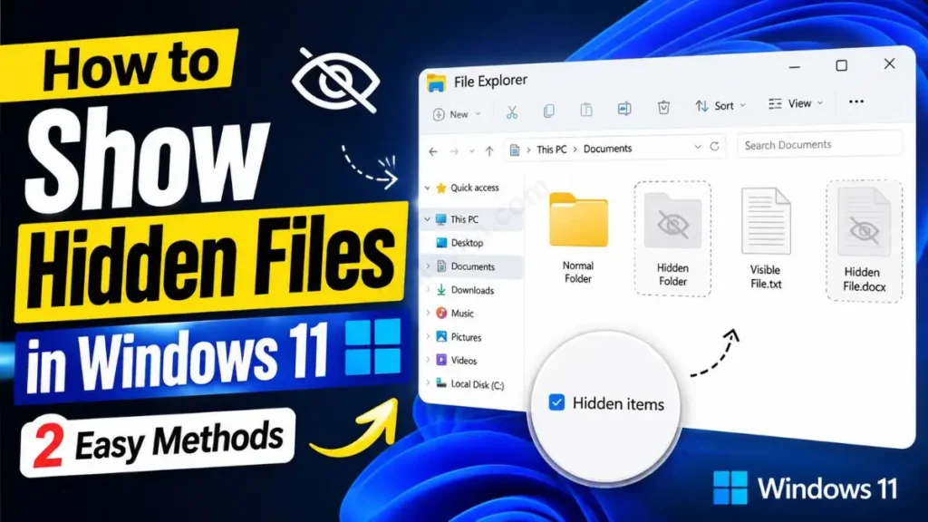 How to Show Hidden Files in Windows 11 (2 Easy Methods)
