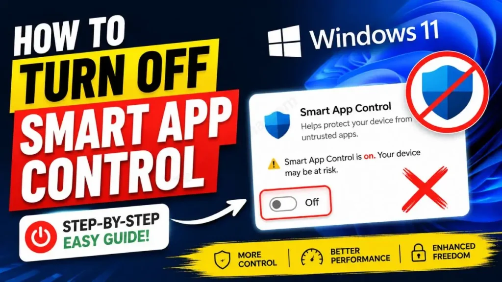 How to Turn Off Smart App Control Windows 11