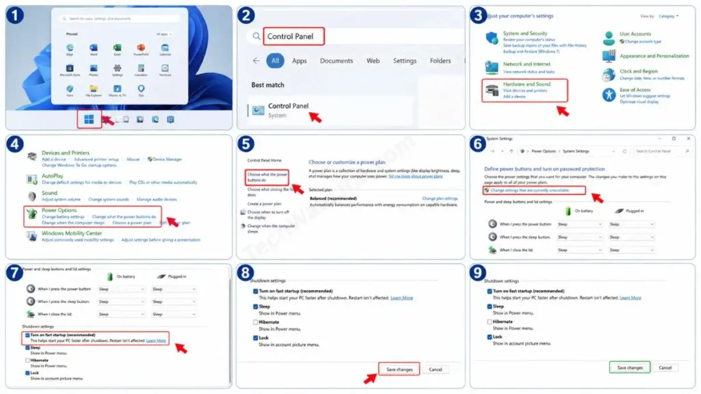 How to Turn On Fast Startup in Power Settings