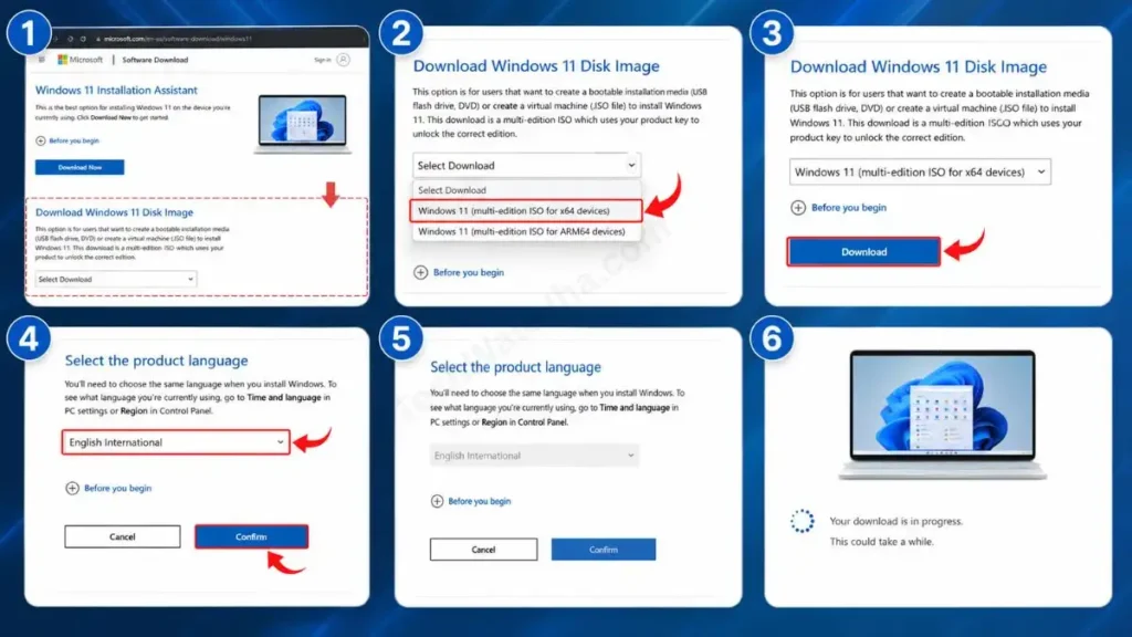 How to Update Windows 11 using Downloading the Multi-Edition ISO