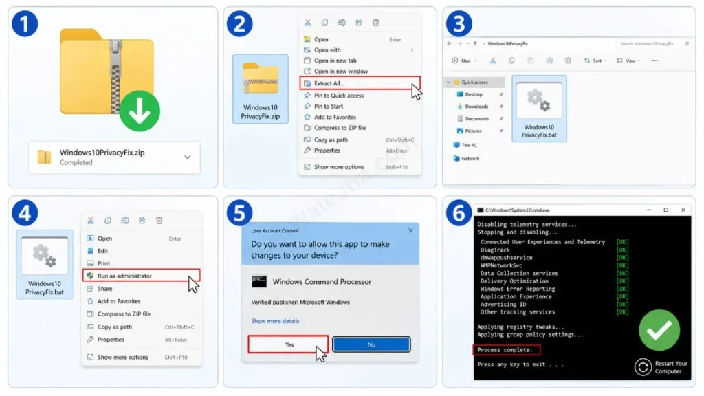 How to Use the Disable Telemetry Windows 11 Script