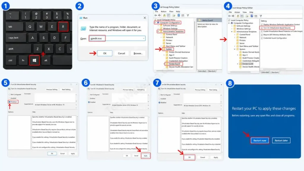 How to disable this advanced policy in windows 11