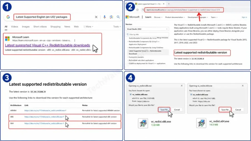 How to install Visual C++ Redistributable