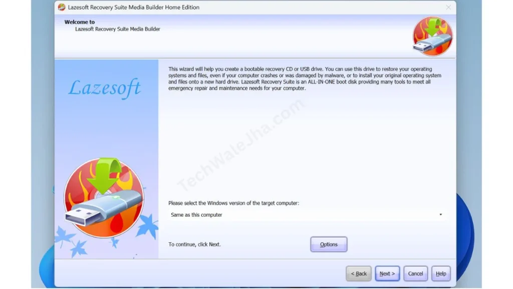Lazesoft Media Builder tool