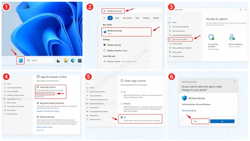 Step-by-Step guide How to Turn Off Smart App Control Windows 11