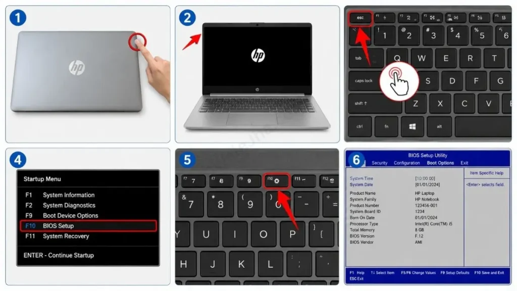 The Quick Keyboard Shortcut to Enter BIOS in HP Laptop