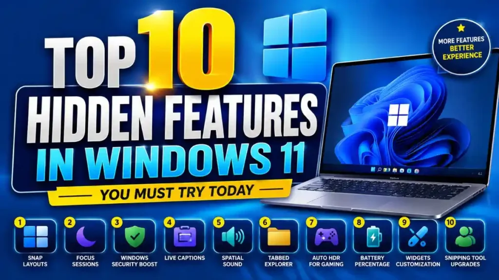 Top 10 Hidden Features in Windows 11 You Must Try Today