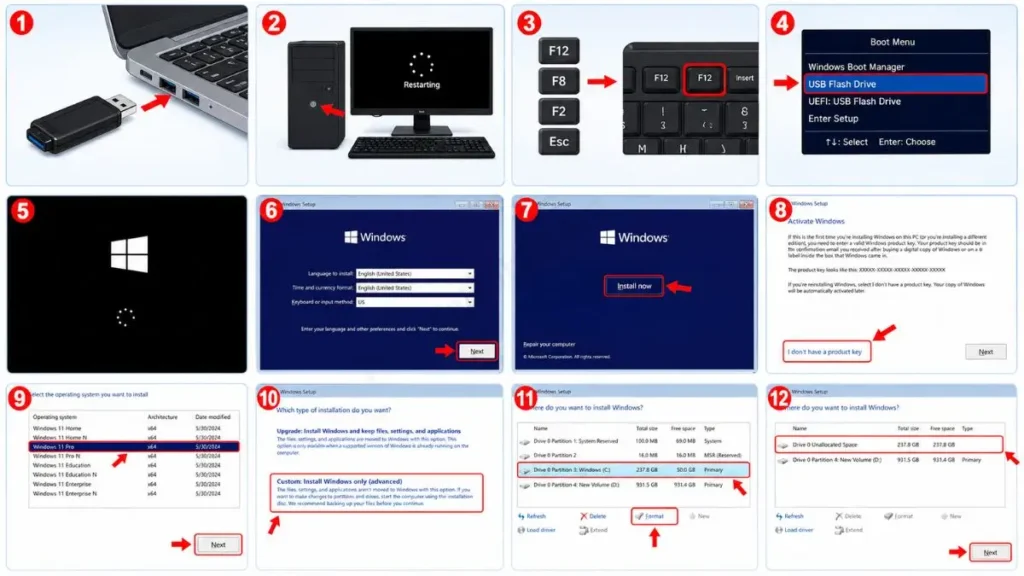 how to install windows 11 from bootable usb without losing data