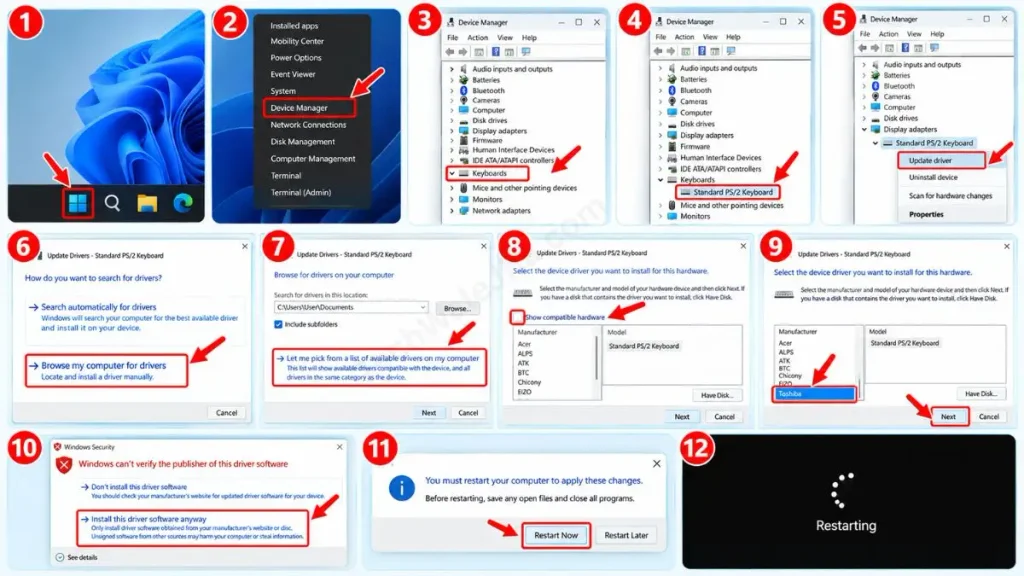 How to Disable Laptop Keyboard in windows laptop using Device Manager