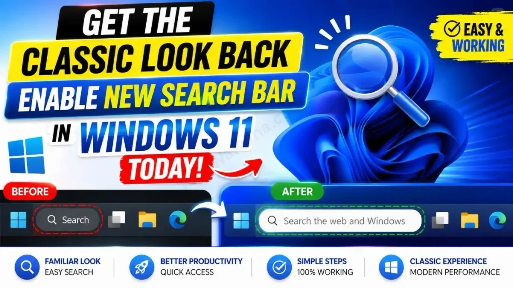 How to Enable New Search Bar in Windows 11